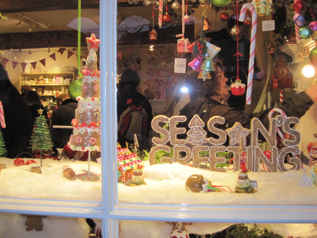 Rustic Rabbit's Christmas window