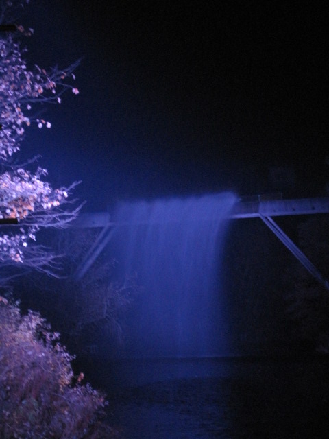 Or stunningly,as part of a "waterfall" light installation