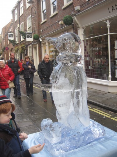 And the penguin was halfway there!