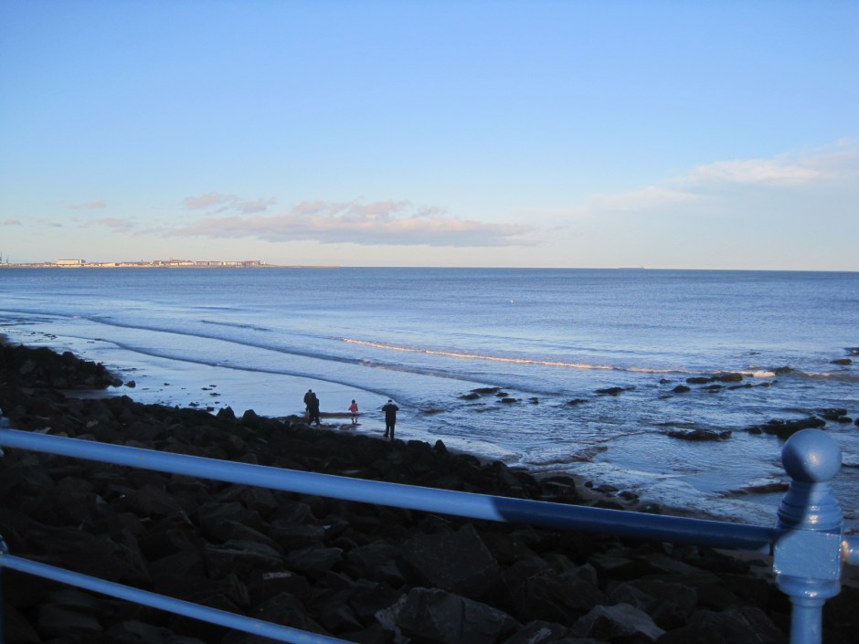 But some families still braved the beach