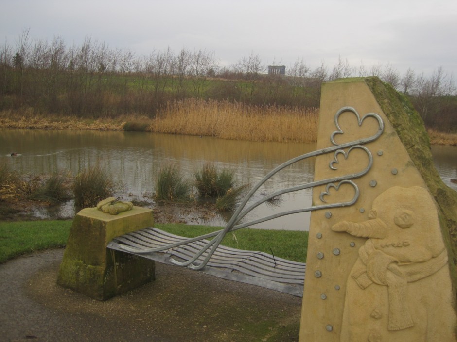 So I went off to sit on the silly bench