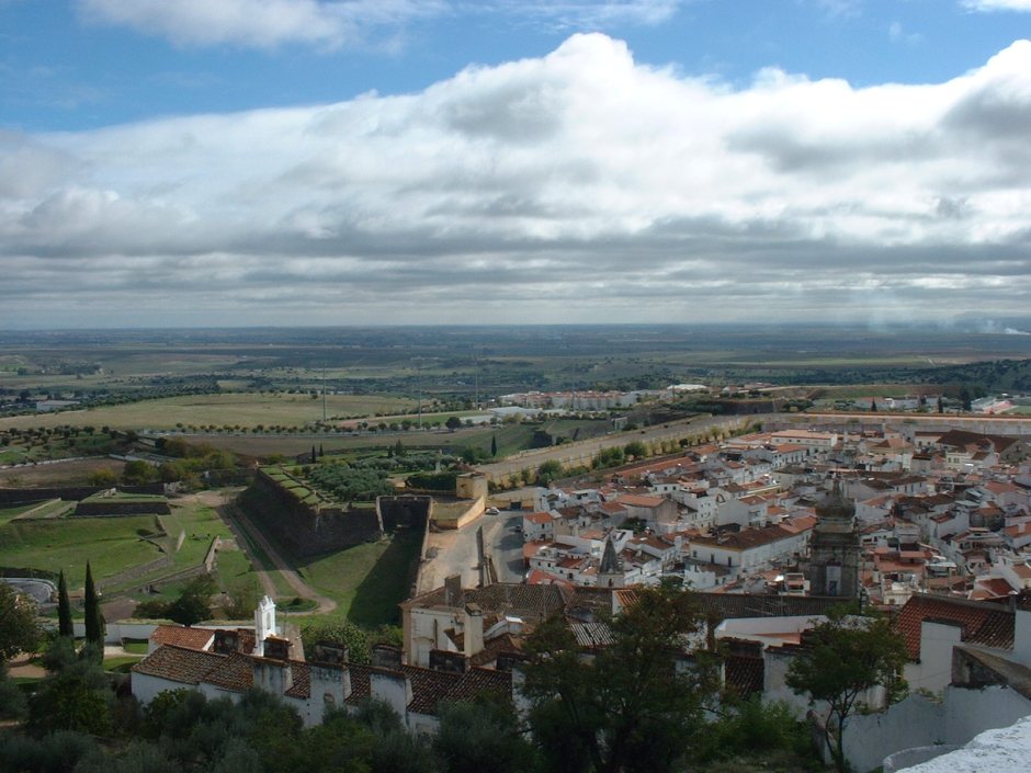 View from the castle at Evora