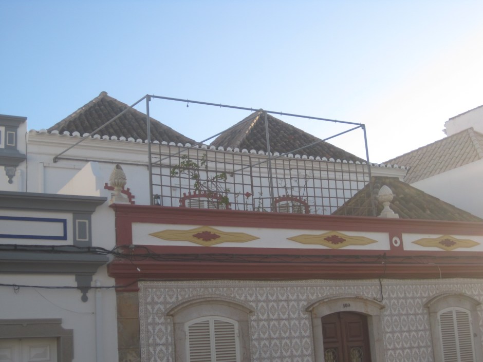 With a little roof garden