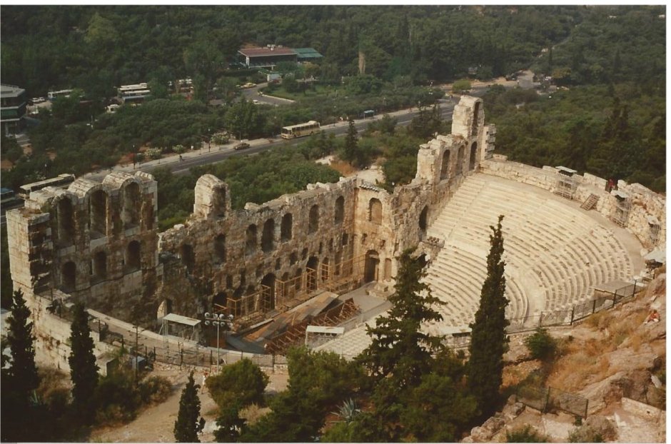 The amphitheatre, seen from the Parthenon.
