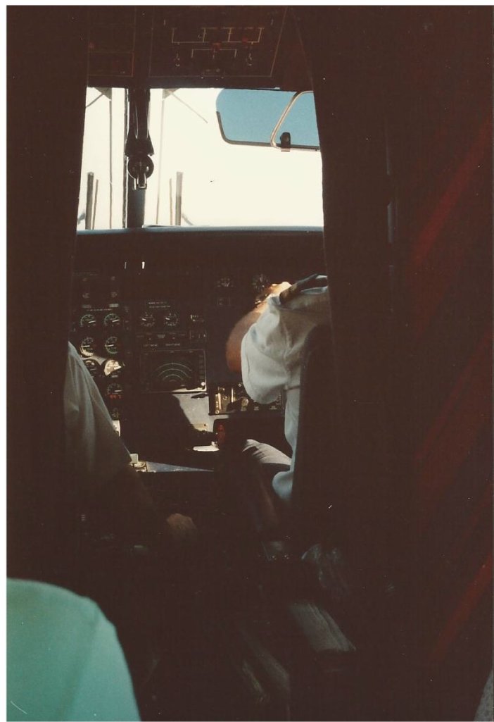 Up there with the pilot