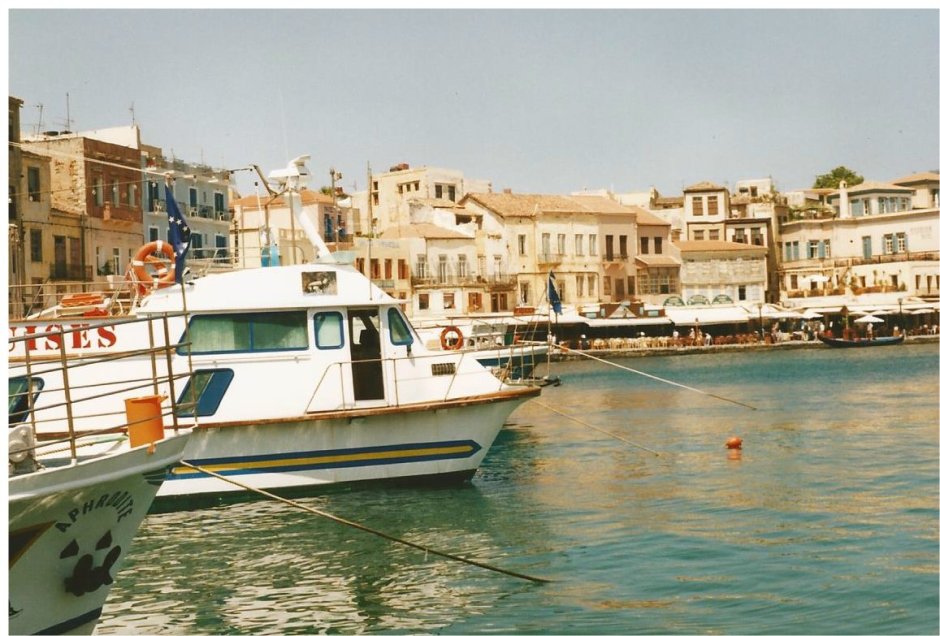 The lovely harbour at Chania