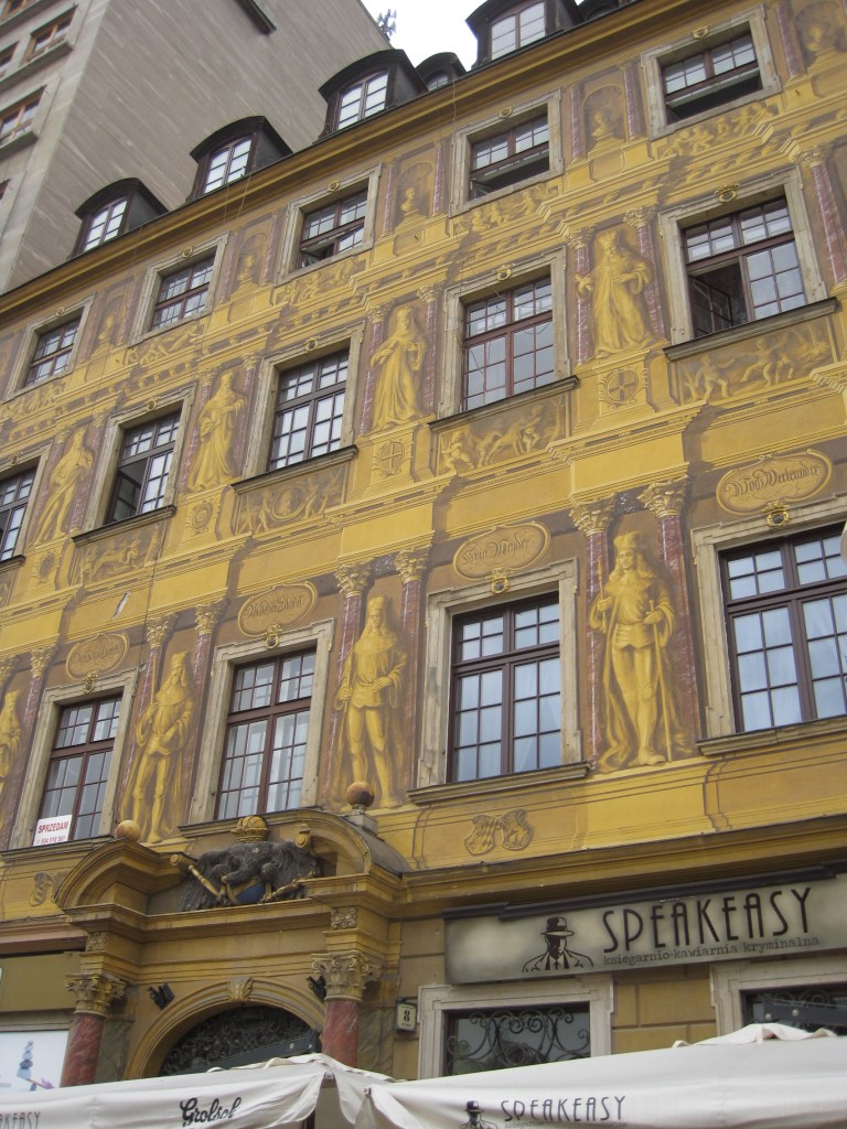 Old gold plays on Medieval architecture