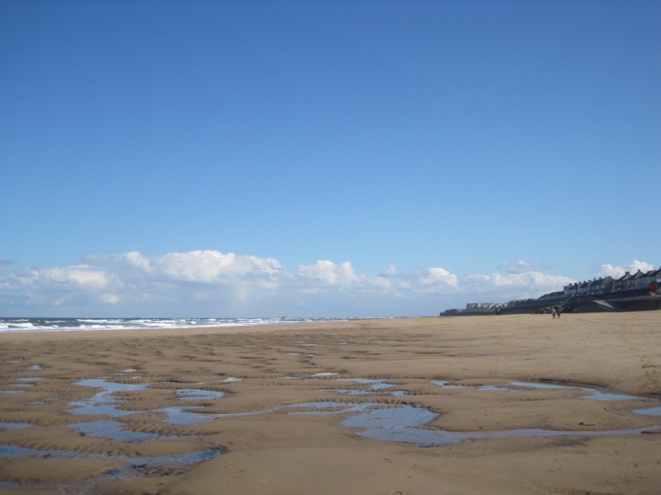 The beach at Hartlepool Headland- almost empty this lovely day