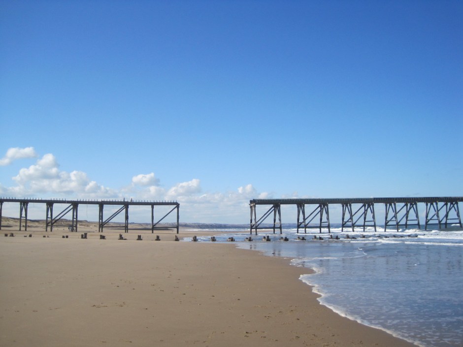 Approaching the pier