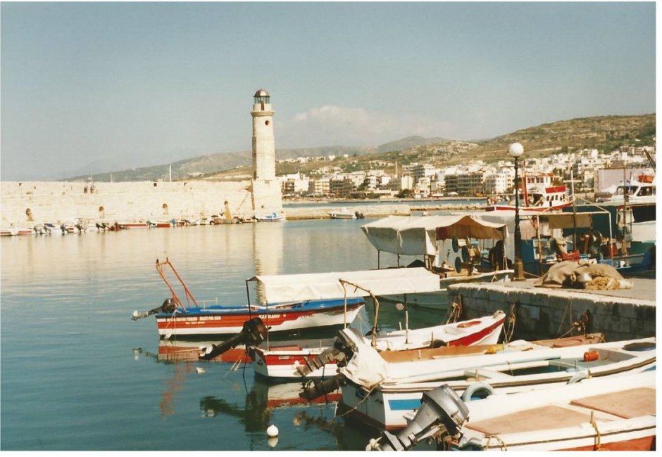 Rethymnon harbour and lighthouse