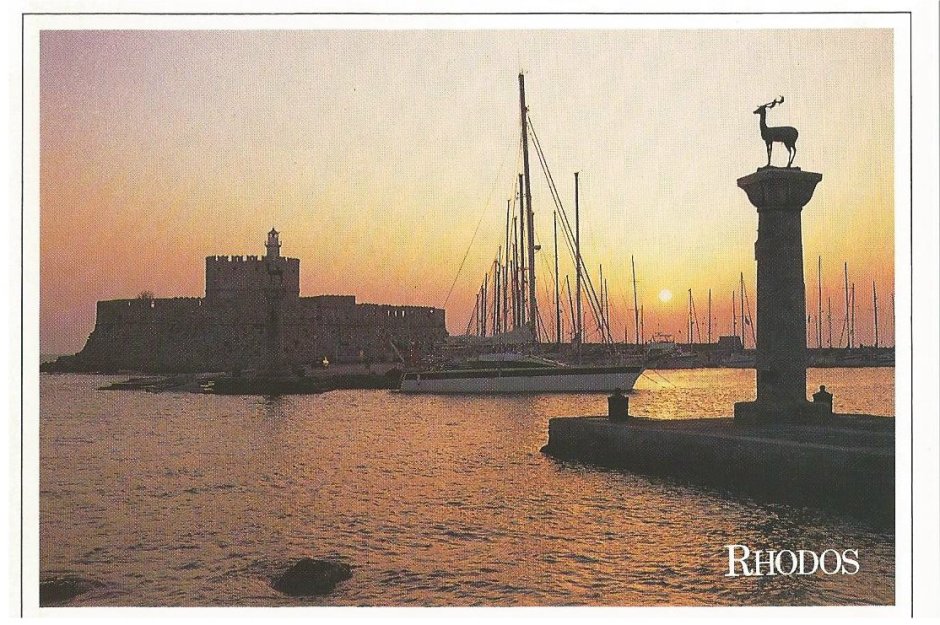 Mandraki harbour on Rhodes