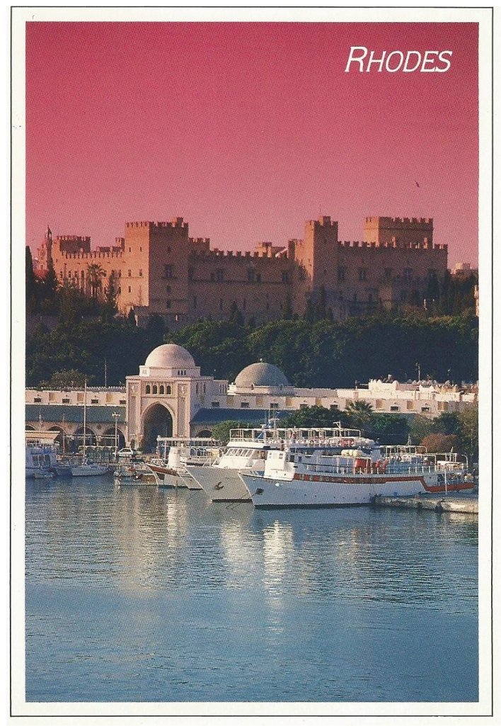 A slightly too rosey Rhodes Town, but I like it