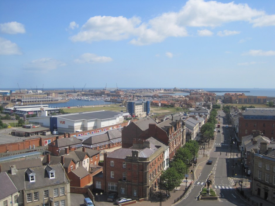View from Christ Church tower over Hartlepool