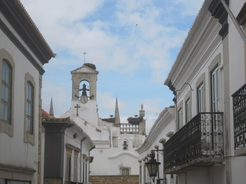 The storks in Faro old town