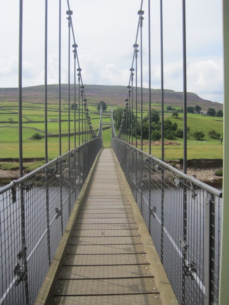 The swing bridge at Reeth in the Yorkshire Dales