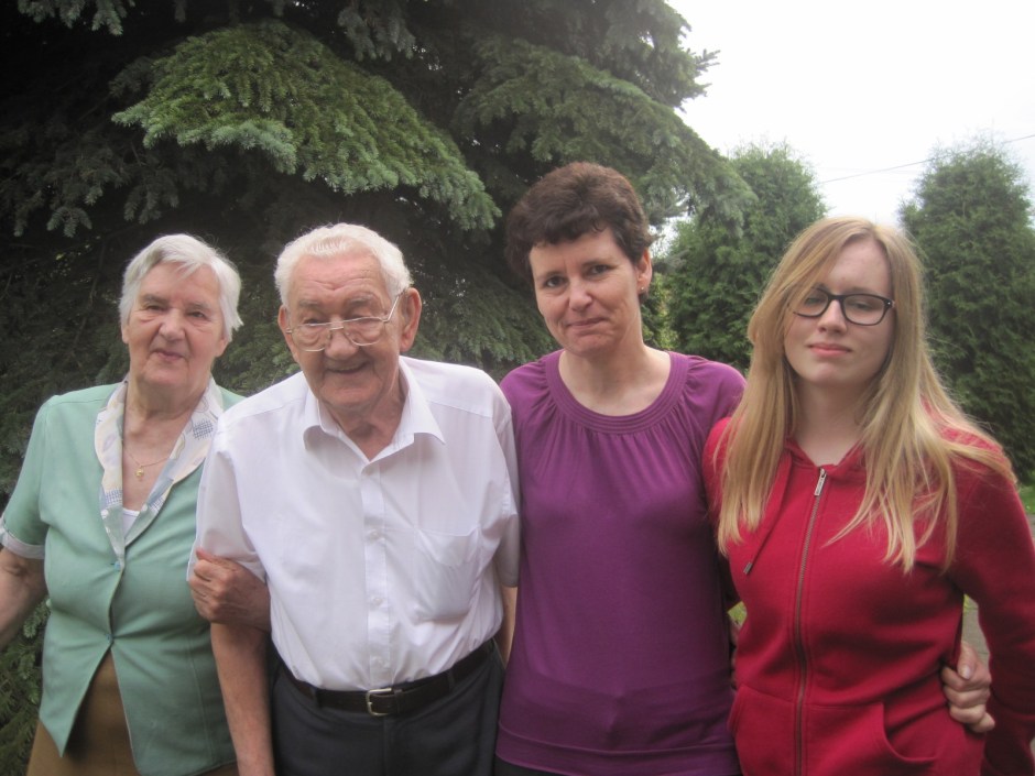 Lusia and Dad with Teresa and Edyta