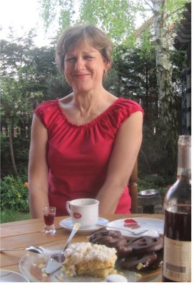 Jadzia with some of her delicious homemade cake