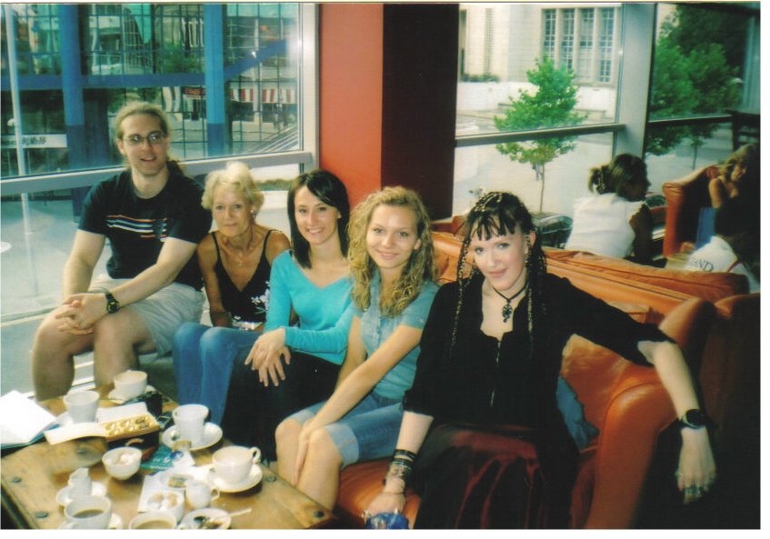 Lisa, Kasia, friend Paulina, me and Leo, in Nottingham