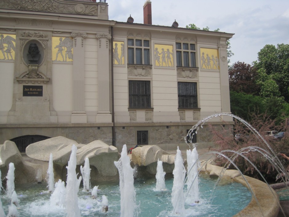 Like these fountains in Krakow