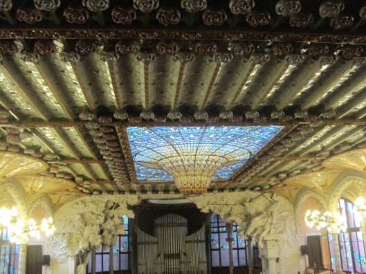 It's hard to do the stained glass ceiling justice in a photo