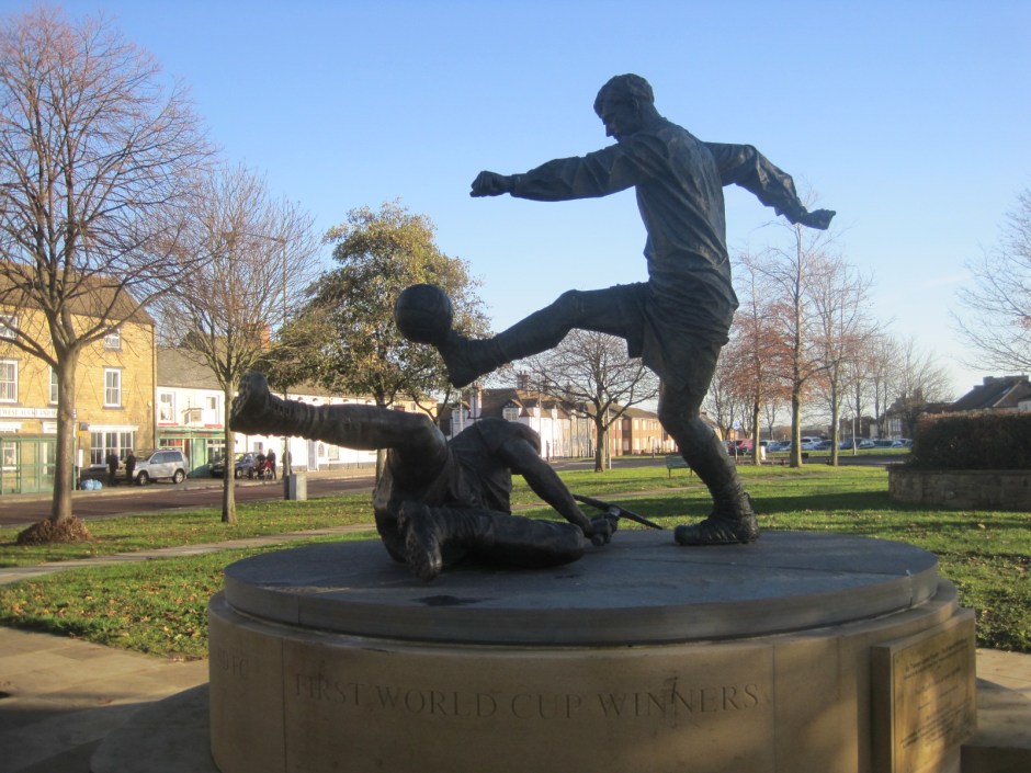 The village green, with its claim to footballing fame