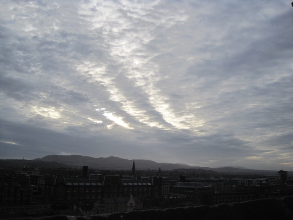 I looked up hopefully at the sky. Just a hint of brightness?