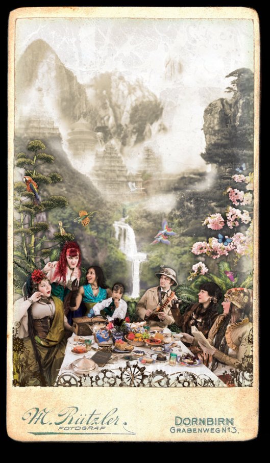 The red-haired lady is my daughter!