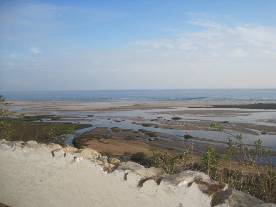 The lagoon stretches as far as the eye can see