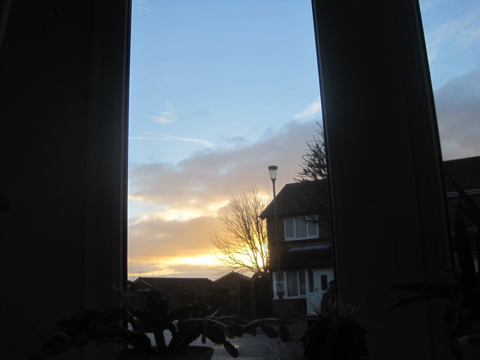 The morning looked promising through my front window