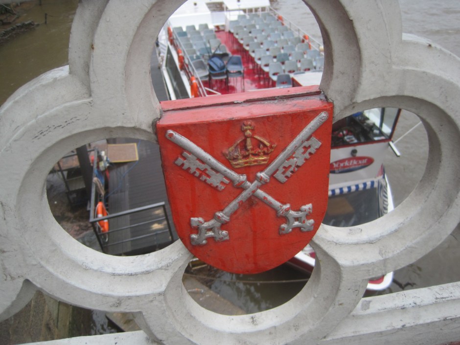 The riverboats huddled together for comfort