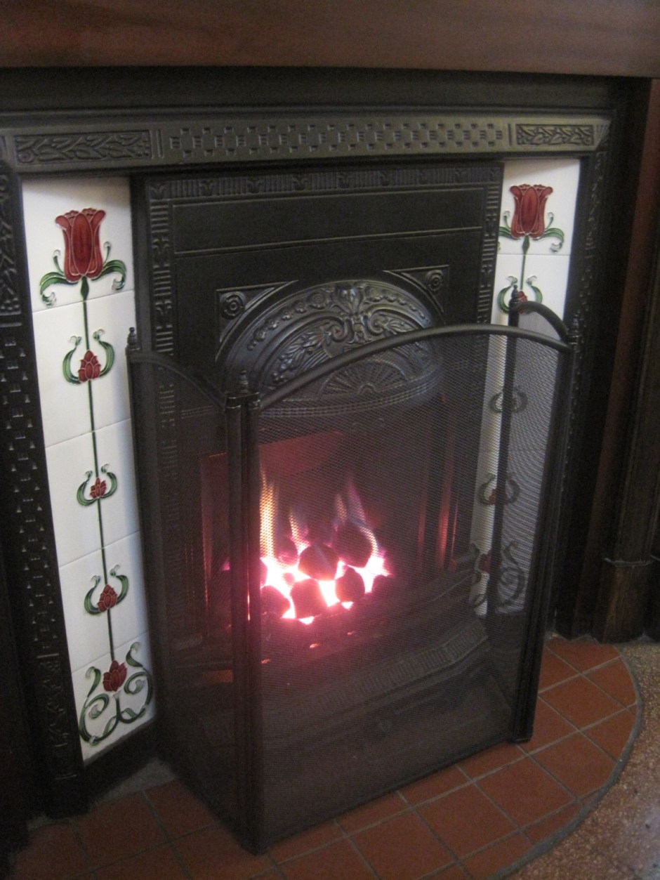 Nothing like a coal fire to dispel the blues!