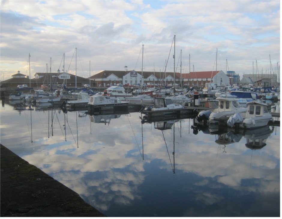 A handful of clouds had fallen in!