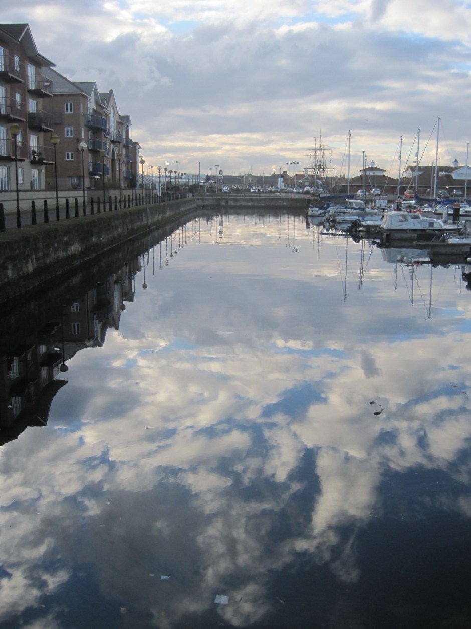 The heavens descend to Hartlepool marina!