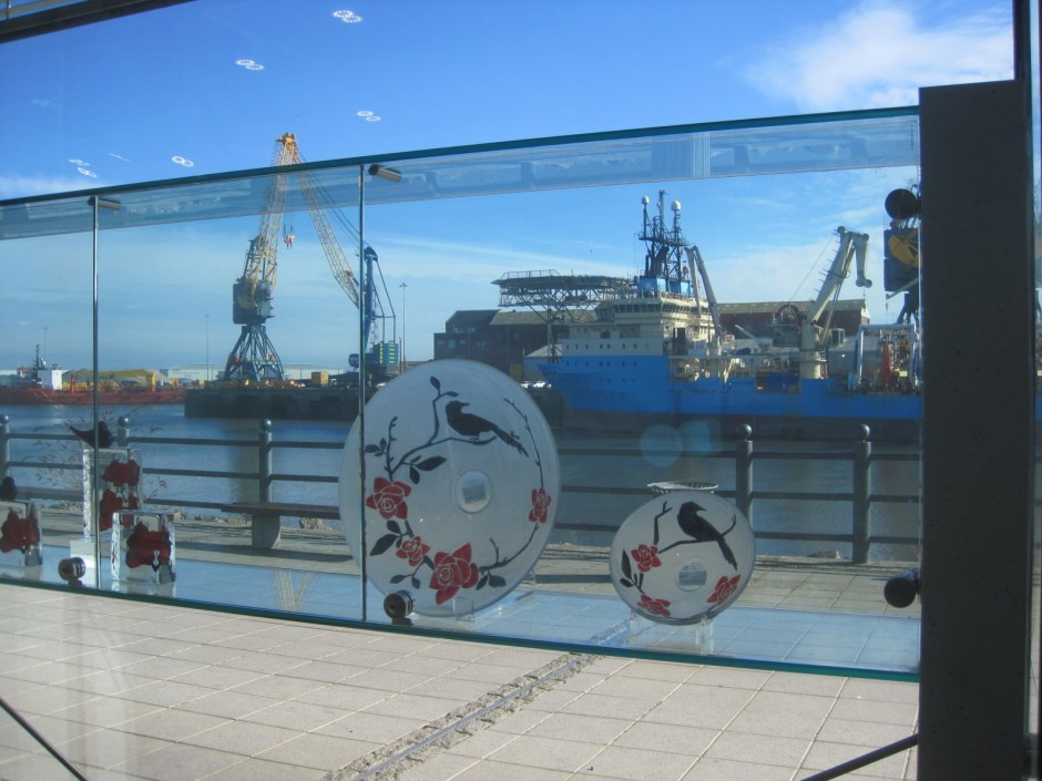 Looking out of the National Glass Centre, Sunderland