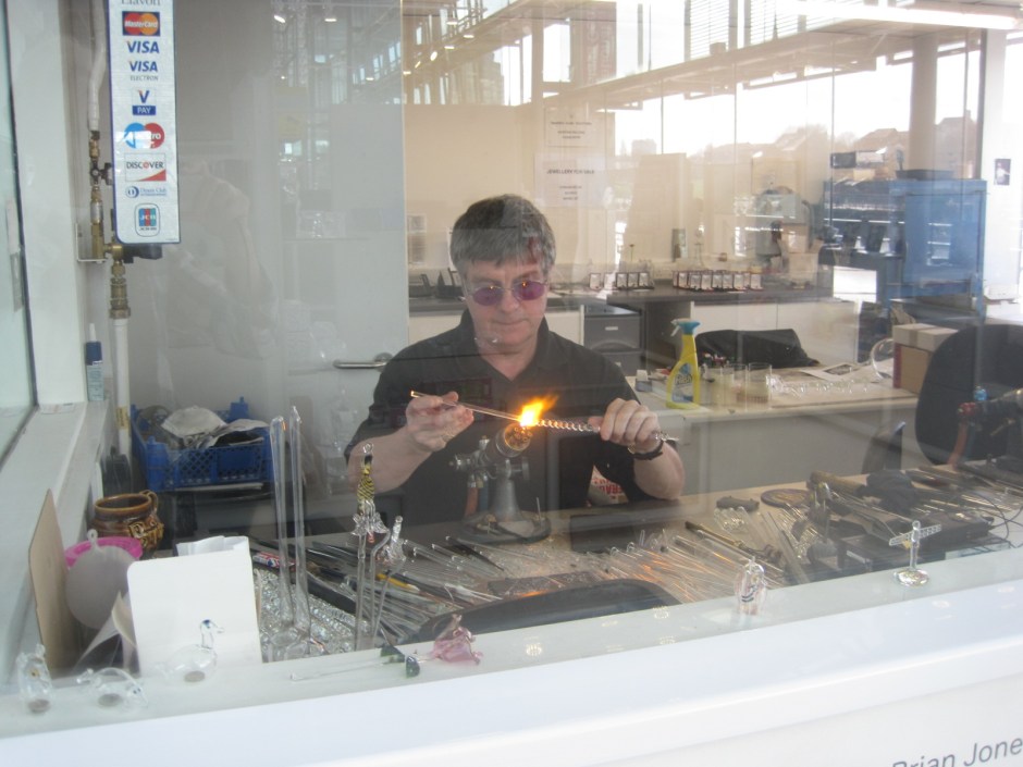 Behind glass, of course!