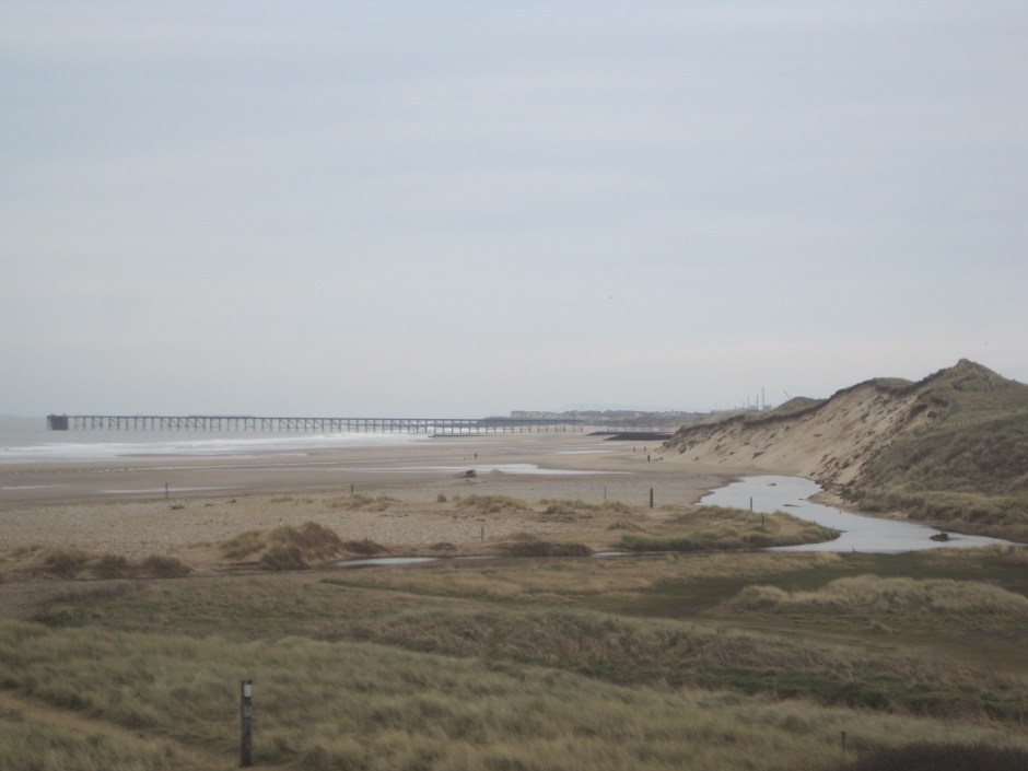 Hartlepool Headland just visible in the distance