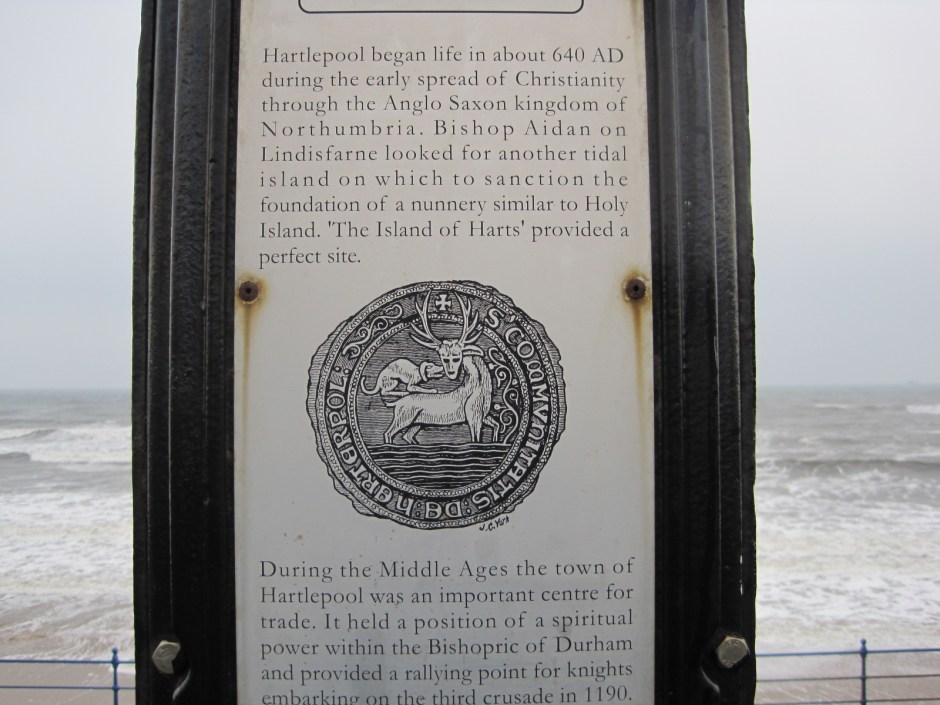 The hart is a symbol of Hartlepool and appears throughout the town