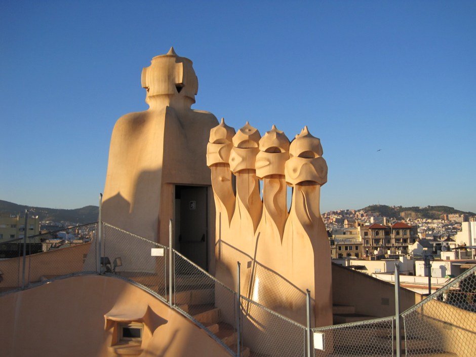 The rooftop at La Pedrera
