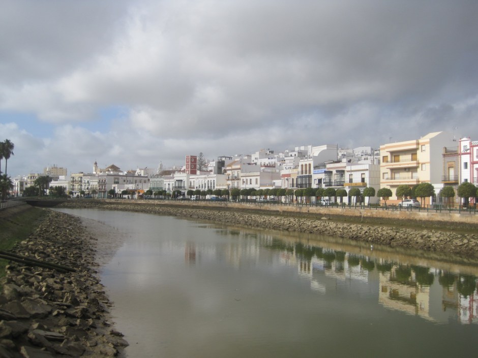 Beyond the canal, the older side of town