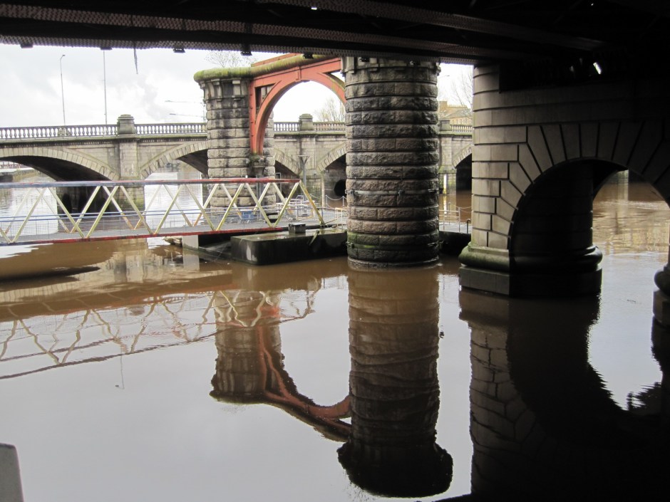 Under the railway bridge the reflections were epic!