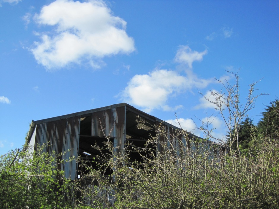 There's an old barn, of course