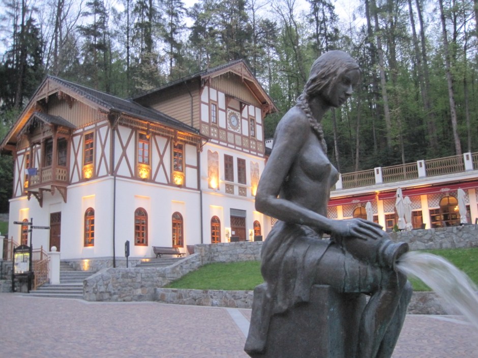 Plac Dietla and Cafe Helenka in Szczawnica