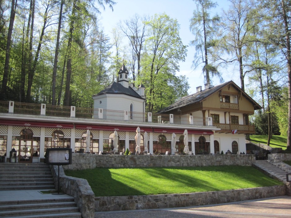 Cafe Helenka and its wide terrace