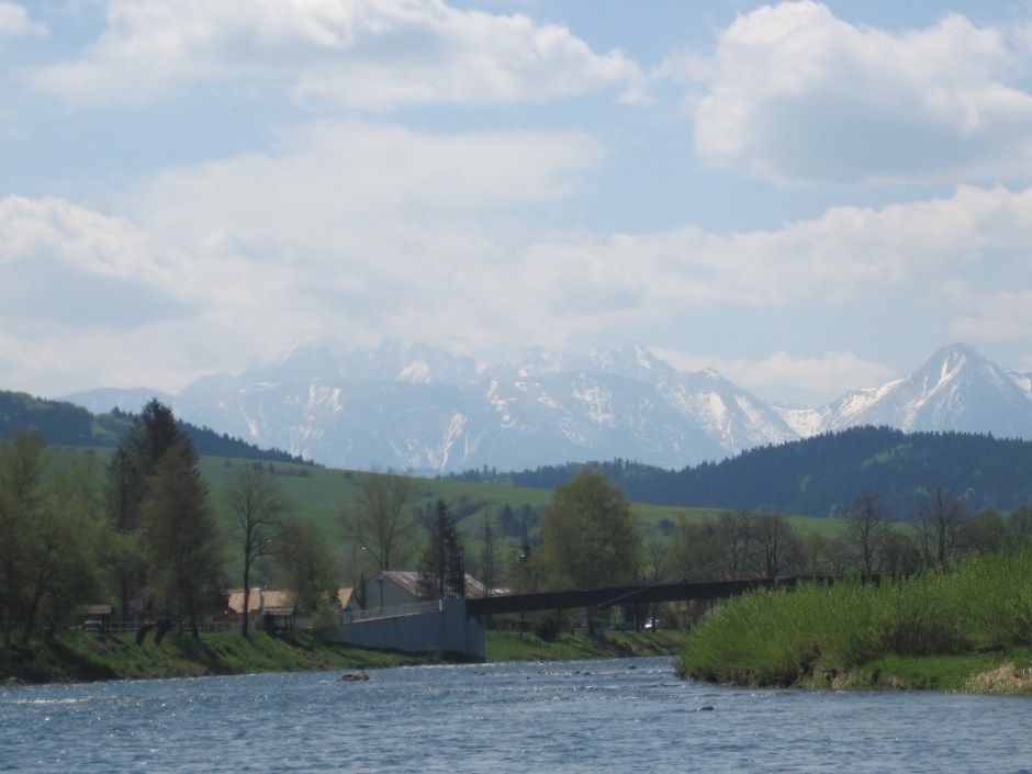 The Tatry Mountains seen from the Dunajec River