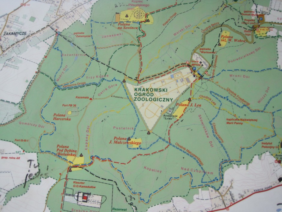 Excuse the grafitti'd map