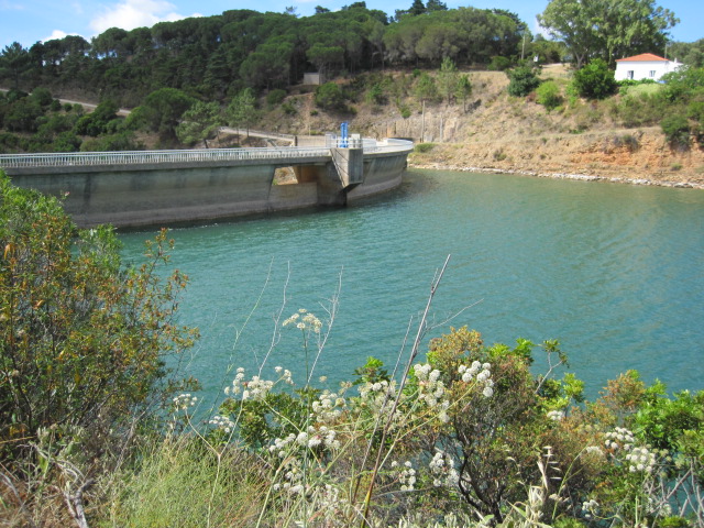 Looking back at the dam
