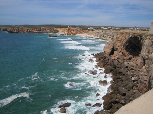 The shoreline crumbles beneath you