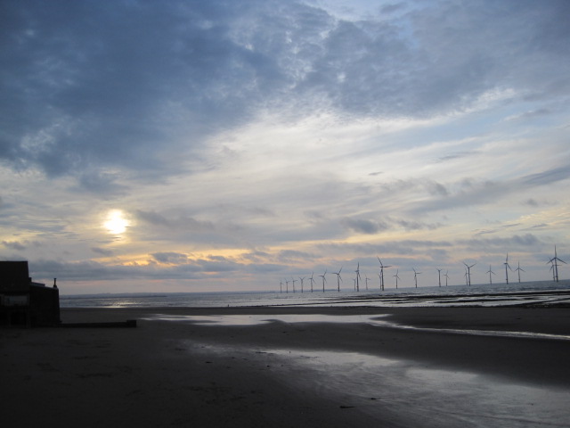 With only the windmills for company