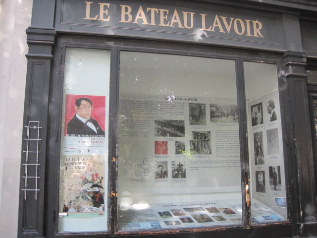 The facade of Le Bateau-Lavoir (laundry boat) 
