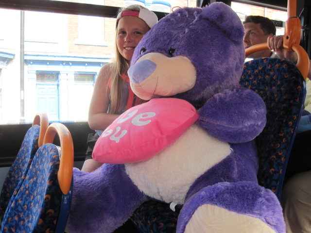 And look what this little girl got to take home on the bus!